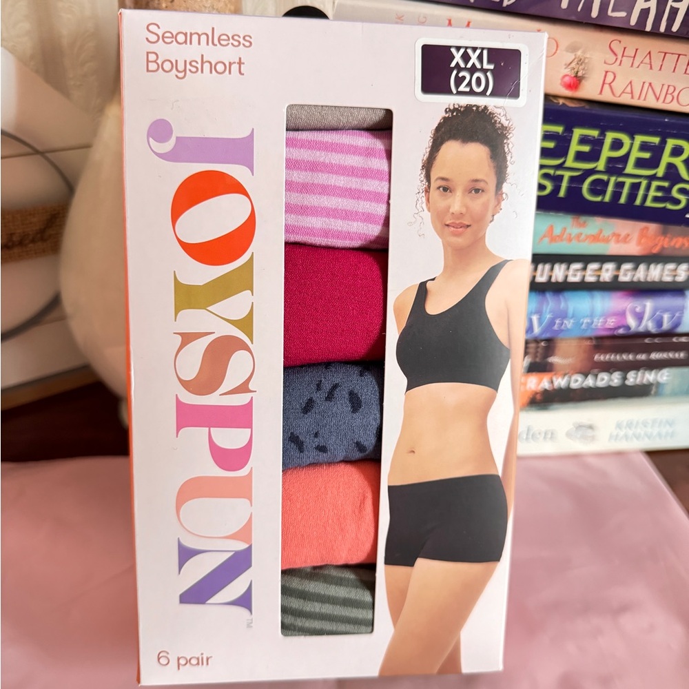 Joyspun Women's Seamless Boyshort Panties XXL